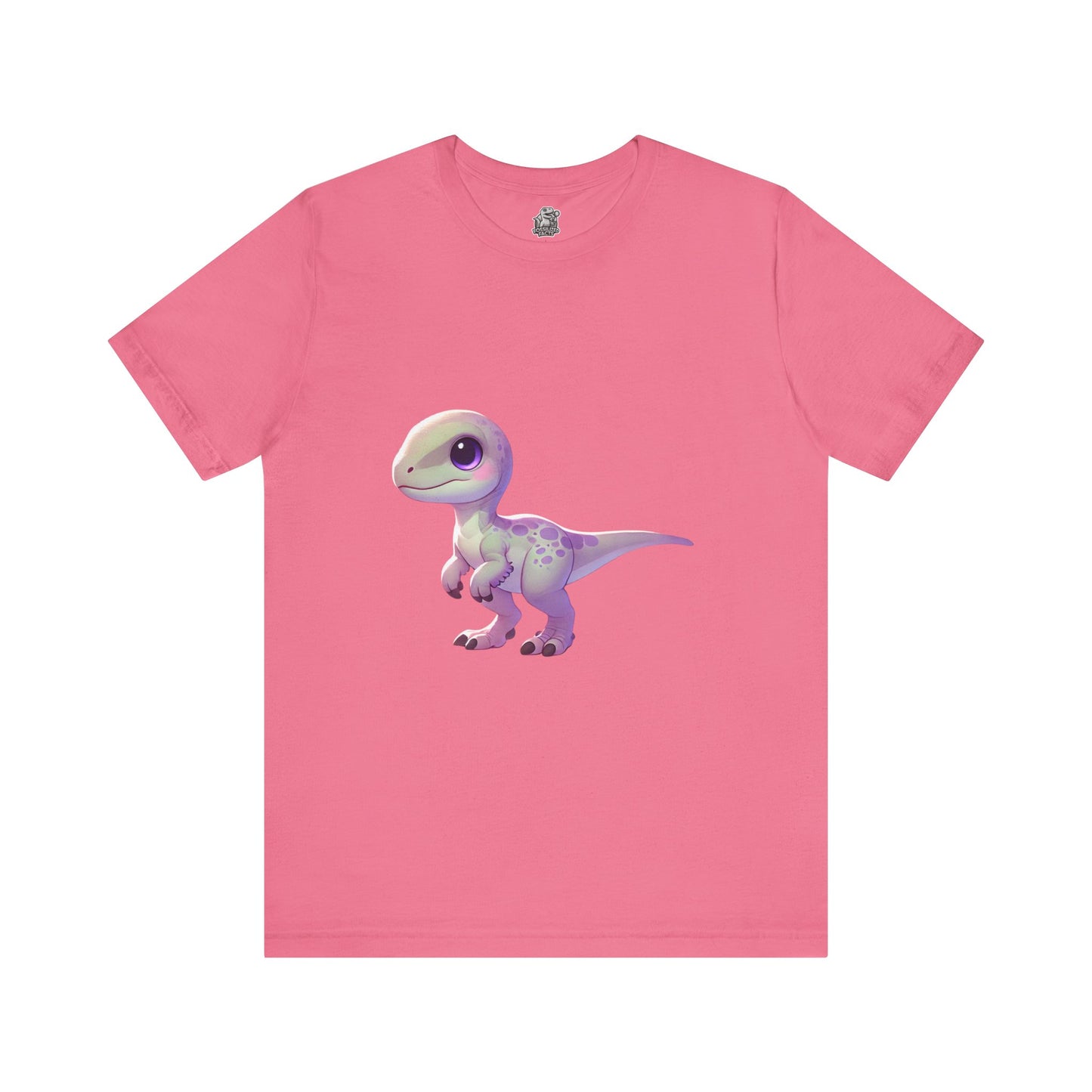 Pastel Baby Velociraptor Tee – Soft & Sweet Dino Style in Lavender! 🦖💜🌸 - Unisex Jersey Short Sleeve Tee Super Comfy Dino T-Shirt Gift