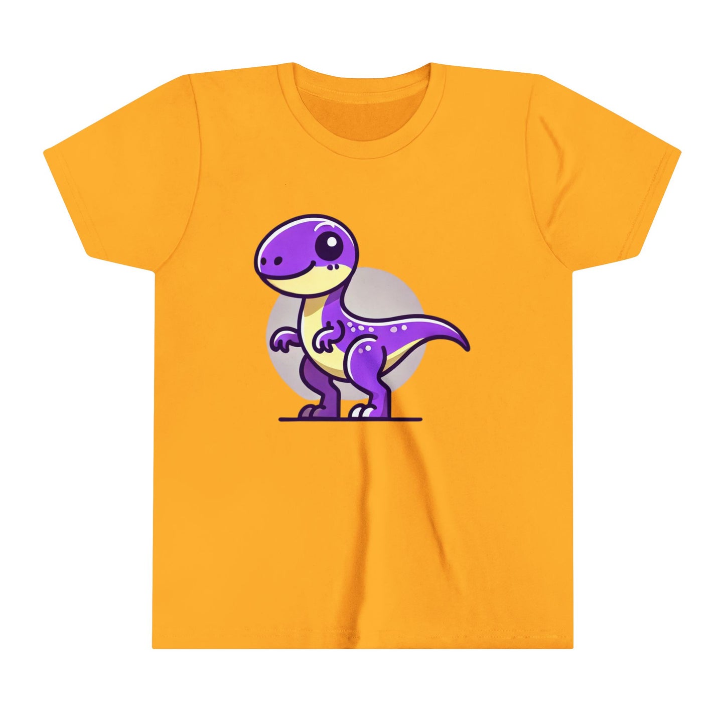 Youth Adorable Purple Dino Tee – Perfect for Little Dinosaur Lovers! 💜🦖 - Unisex Jersey Short Sleeve Tee Super Comfy Dino T-Shirt Gift