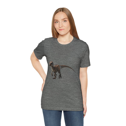 Playful Velociraptor  - Unisex Jersey Short Sleeve Tee Super Comfy Dino T-Shirt Gift