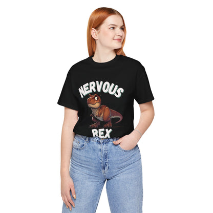 Tough and Nervous Rex Unisex T-Shirt – Funny & Adorable Unisex Dino Tee for Every Occasion