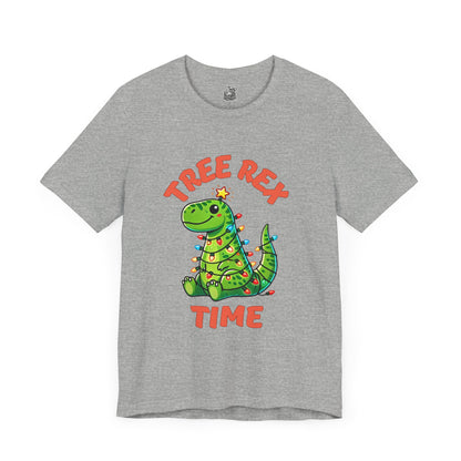 Tree Rex Time Christmas Devan - Unisex Jersey Short Sleeve Tee Super Comfy Dino T-Shirt Gift