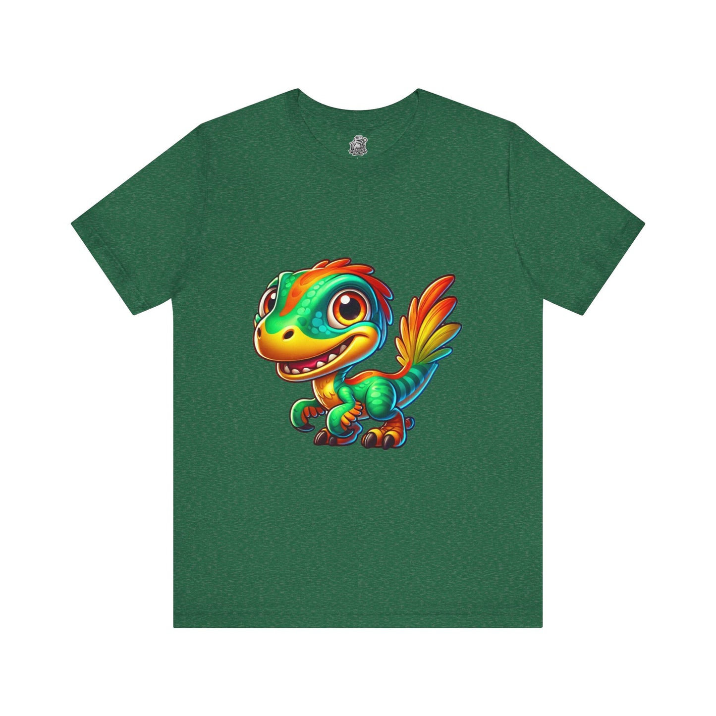 Smiley Velociraptor- Unisex Jersey Short Sleeve Tee Super Comfy Dino T-Shirt Gift