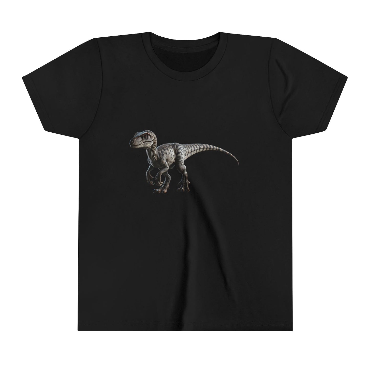 Youth Epic Velociraptor Tee – Unleash the Dino in You! 🦖🍃🧡 - Unisex Jersey Short Sleeve Tee Super Comfy Dino T-Shirt Gift