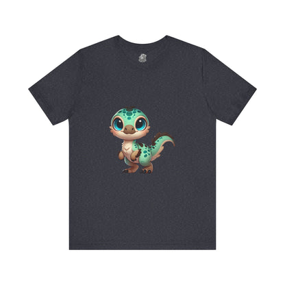 Adorable Baby Velociraptor Tee – Cuteness Overload for Dino Lovers! 🦖💚✨ - Unisex Jersey Short Sleeve Tee Super Comfy Dino T-Shirt Gift