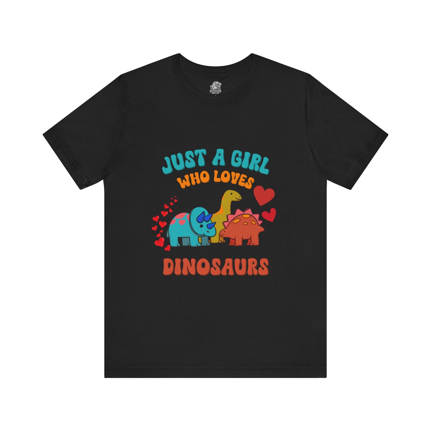 Retro - Just a Girl Who Loves Dinosaurs Unisex T-Shirt – Perfect for Dino Enthusiasts