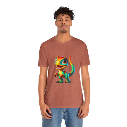 Cutie Raptor- Unisex Jersey Short Sleeve Tee Super Comfy Dino T-Shirt Gift