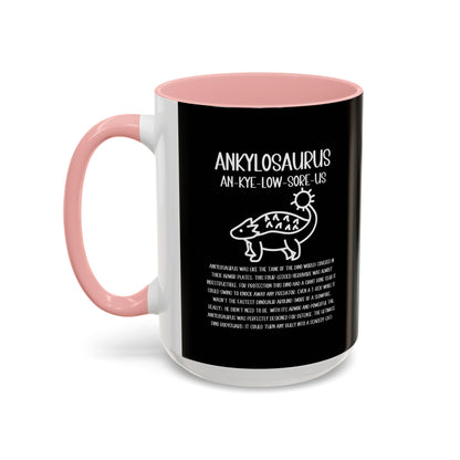 Cute Ankylosaurus Mug with Detailed White Graphic Amazing Gift for the Dino Lovers in your life