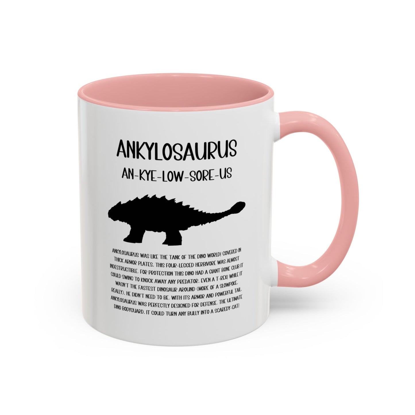 Ankylosaurus Mug with Detailed Black Graphic Amazing Gift for the Dino Lovers in your life