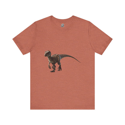 Playful Velociraptor  - Unisex Jersey Short Sleeve Tee Super Comfy Dino T-Shirt Gift