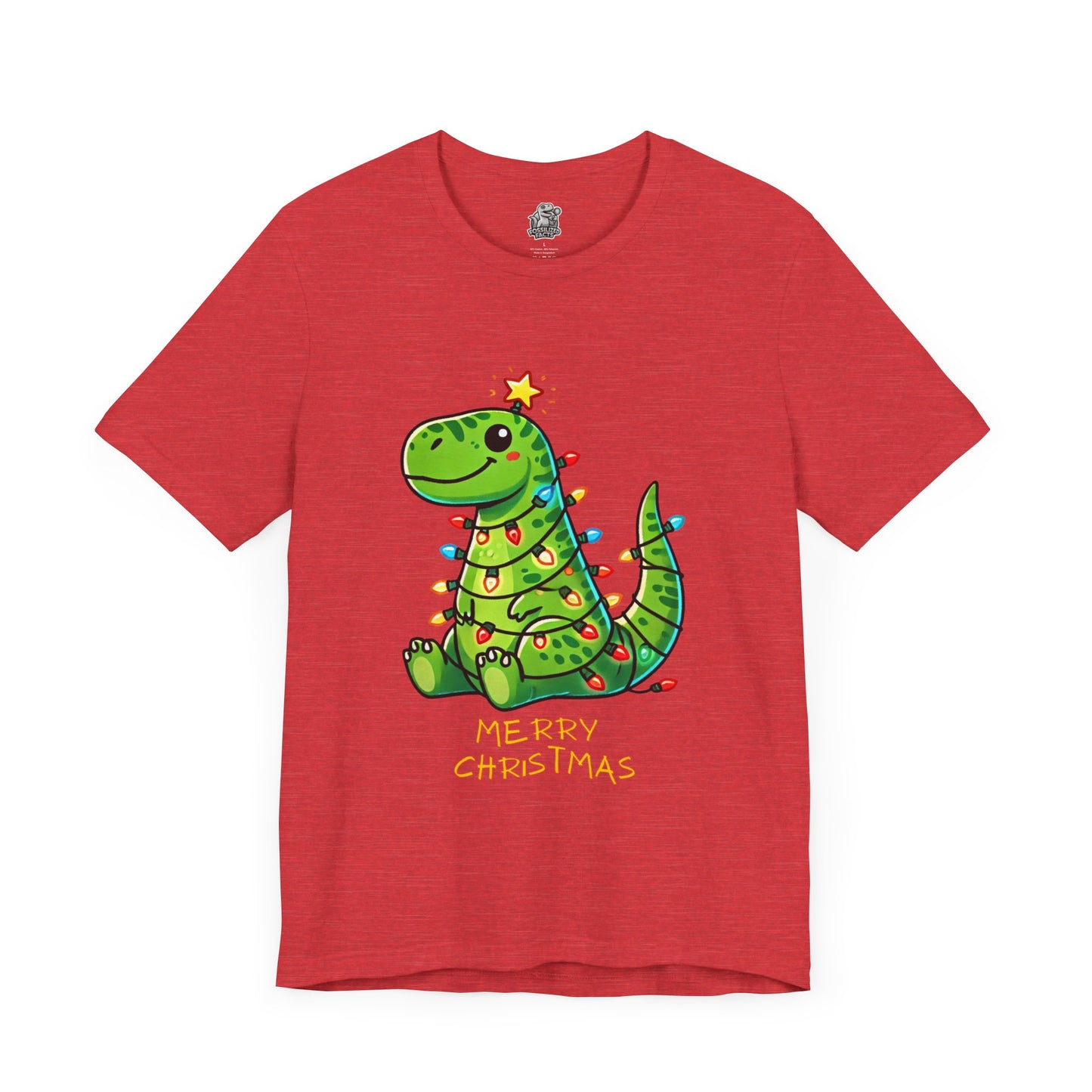 Merry Christmas - Tree Rex Devan - Unisex Jersey Short Sleeve Tee Super Comfy Dino T-Shirt Gift