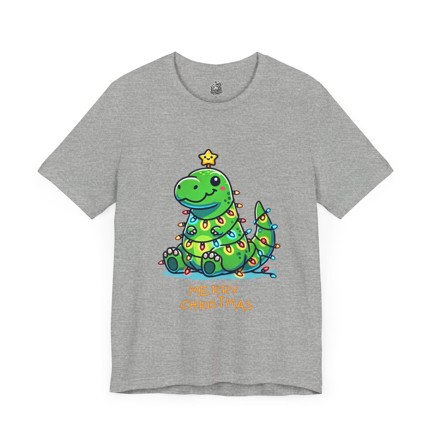 Merry Christmas - Tree Rex Jerry - Unisex Jersey Short Sleeve Tee Super Comfy Dino T-Shirt Gift