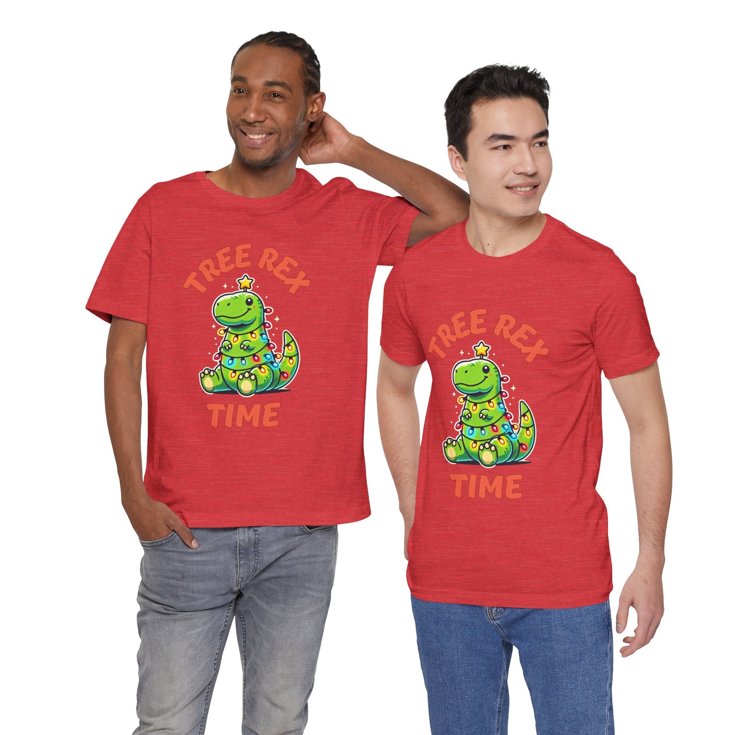 Tree Rex Time Christmas Martin - Unisex Jersey Short Sleeve Tee Super Comfy Dino T-Shirt Gift