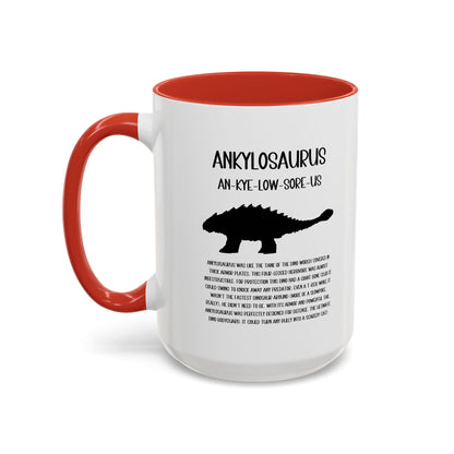 Ankylosaurus Mug with Detailed Black Graphic Amazing Gift for the Dino Lovers in your life