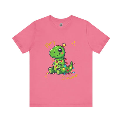 Tree Rex Merry Christmas Steve - Unisex Jersey Short Sleeve Tee Super Comfy Dino T-Shirt Gift