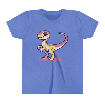 Youth Cute Purple Dino T-Shirt – Perfect for Kids Who Love Dinosaurs! 🦕💜 - Unisex Jersey Short Sleeve Tee Super Comfy Dino T-Shirt Gift