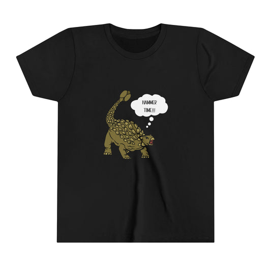 Ankylosaurus Hammer Time Graphic - Unisex Jersey Short Sleeve Tee Super Comfy Dino T-Shirt Gift