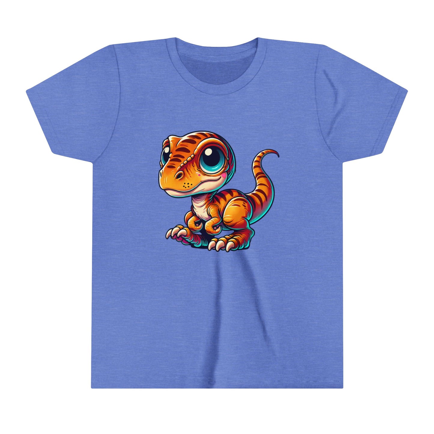 Youth Adorable Orange Baby Dinosaur Plush – Perfect for Kids and Dino Fans! - Unisex Jersey Short Sleeve Tee Super Comfy Dino T-Shirt Gift