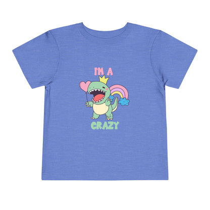 Crazy Cretaceous Cutie Toddler Size T-Shirt for kids who love dinosaurs