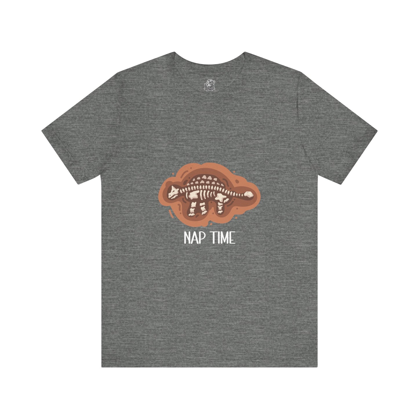 Ankylosaurus Nap Time Graphic - Unisex Jersey Short Sleeve Tee Super Comfy Dino T-Shirt Gift