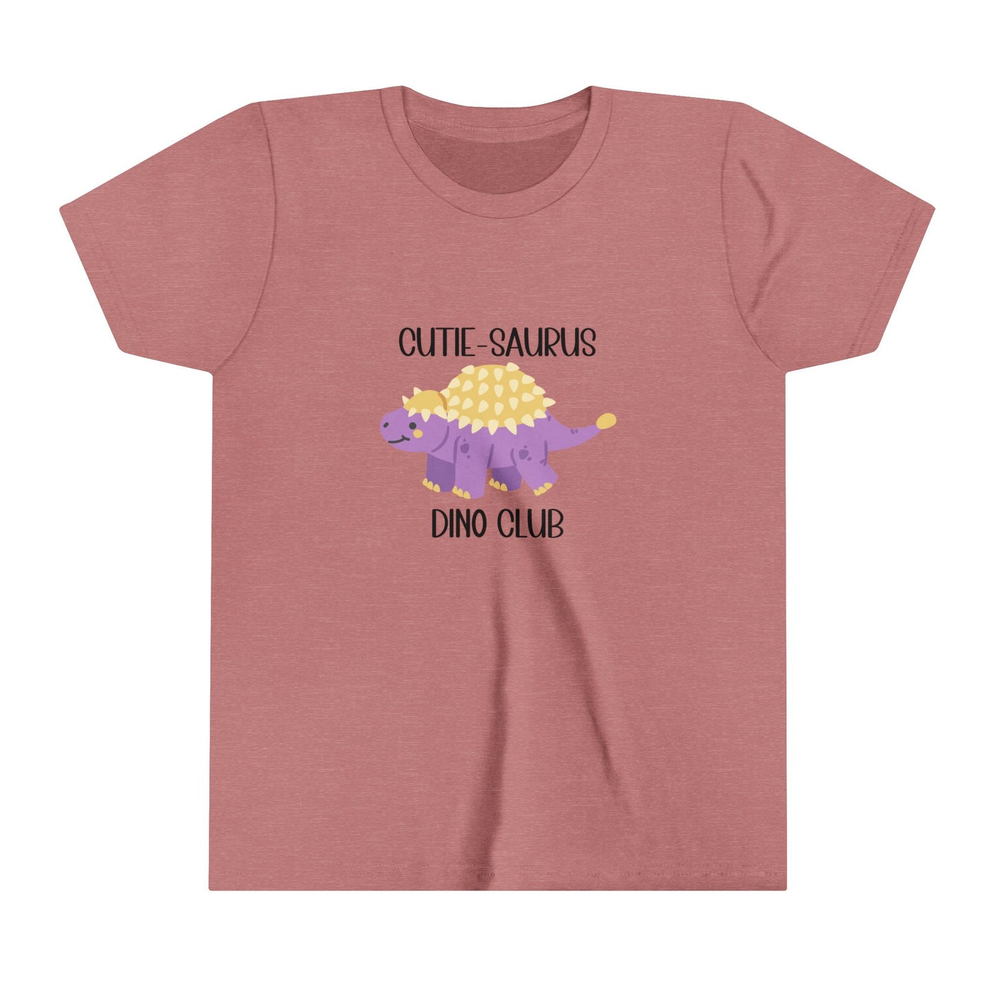 Ankylosaurus Cutie Saurus Dino Club Purple - Black Graphic - Unisex Jersey Short Sleeve Tee Super Comfy Dino T-Shirt Gift