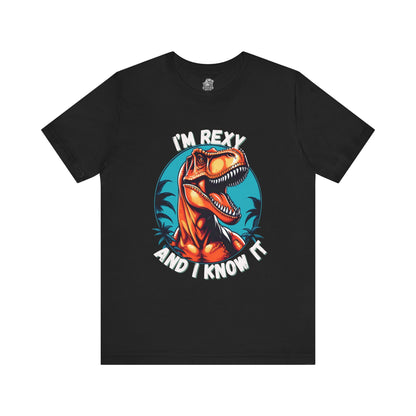 I’m Rexy and I Know It Unisex T-Shirt – Bold & Fun T-Rex Design for Dinosaur Fans Moden Style