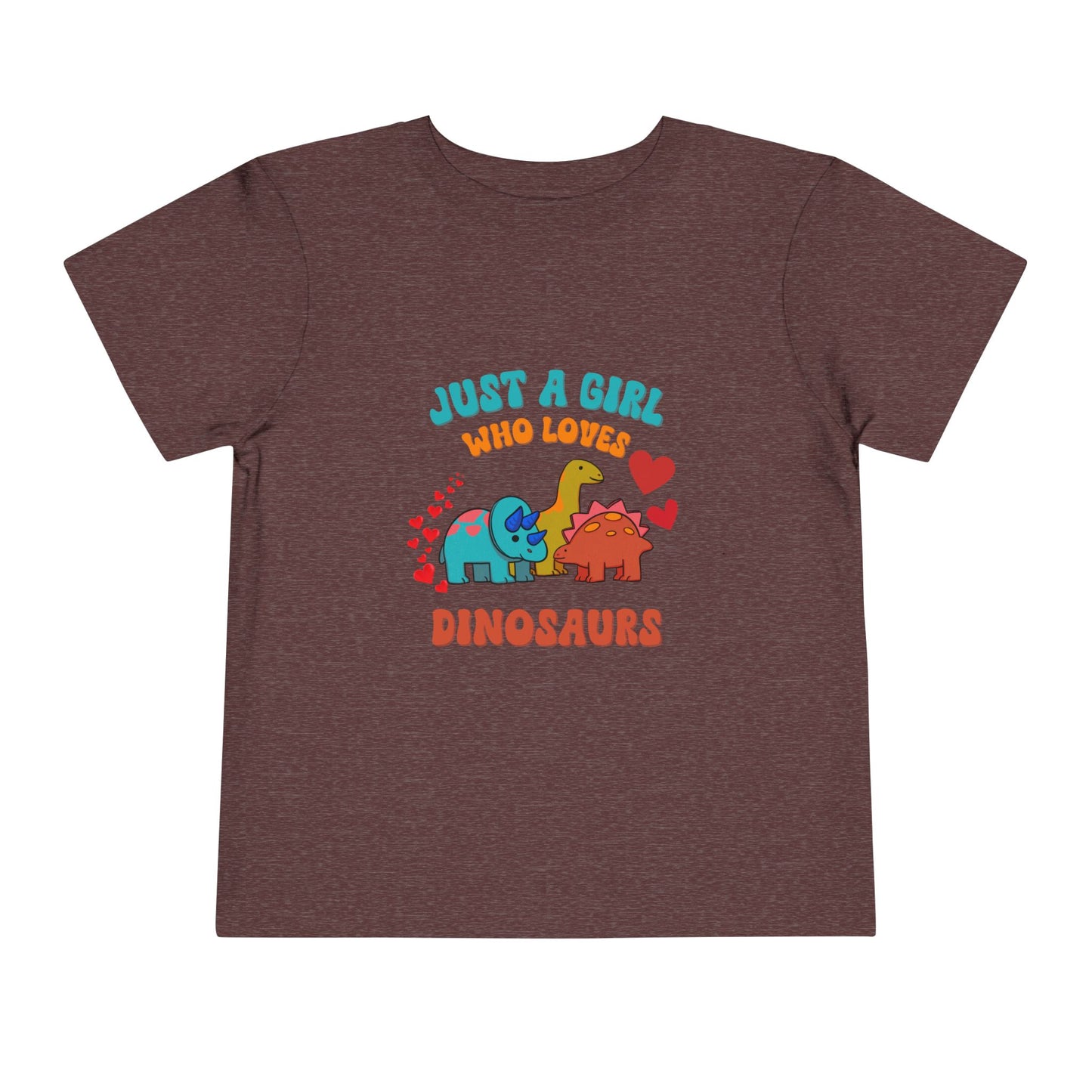 Just a Girl Who Loves Dinosaurs Toddler Size T-Shirt Stem children who Love Dinosaurs Tshirts