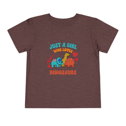 Just a Girl Who Loves Dinosaurs Toddler Size T-Shirt Stem children who Love Dinosaurs Tshirts