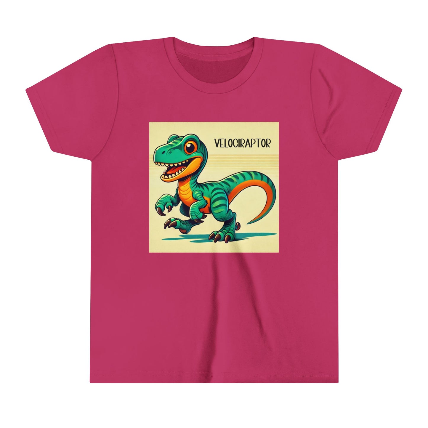 Youth Vibrant Velociraptor – Fun & Educational Dino Figure for Kids! - Unisex Jersey Short Sleeve Tee Super Comfy Dino T-Shirt Gift