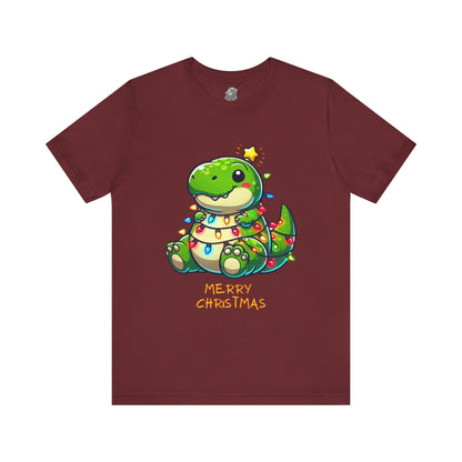 Merry Christmas - Tree Rex Larry- Unisex Jersey Short Sleeve Tee Super Comfy Dino T-Shirt Gift