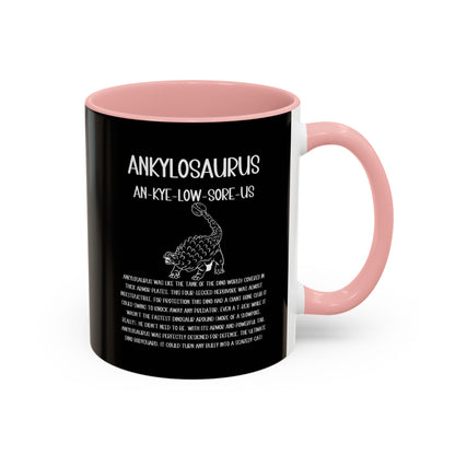 Defensive Ankylosaurus Mug with Detailed White Graphic Amazing Gift for the Dino Lovers in your life