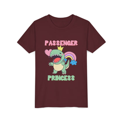 Passenger Princess Rex Youth Size T-Shirt for kids who love dinosaurs