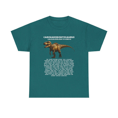 Jurassic Style - Carcharodontosaurus Dinosaur Unisex Heavy Cotton Tee