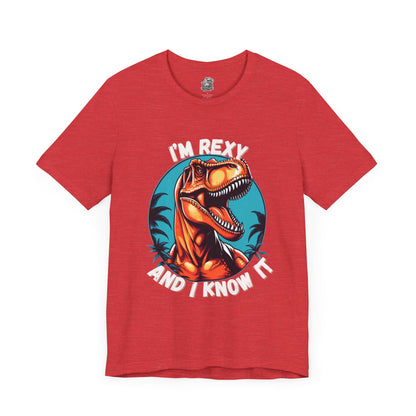 I’m Rexy and I Know It Unisex T-Shirt – Bold & Fun T-Rex Design for Dinosaur Fans Moden Style