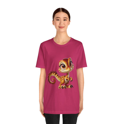 Whimsical Velociraptor - Unisex Jersey Short Sleeve Tee Super Comfy Dino T-Shirt Gift