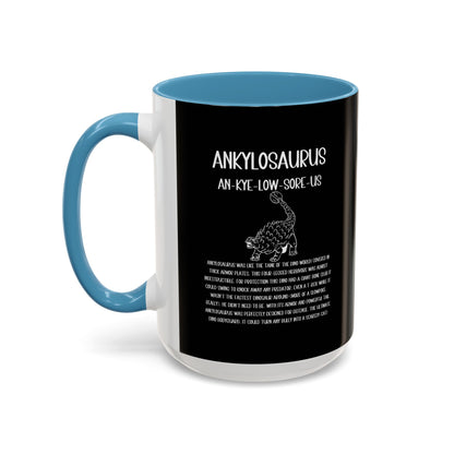 Defensive Ankylosaurus Mug with Detailed White Graphic Amazing Gift for the Dino Lovers in your life