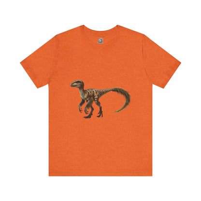 Wild & Feathered Velociraptor Tee – Bold Jungle Vibes and Fierce Dino Style! 🦖🌿🔥 - Unisex Jersey Short Sleeve Tee Super Comfy Dino T-Shirt Gift