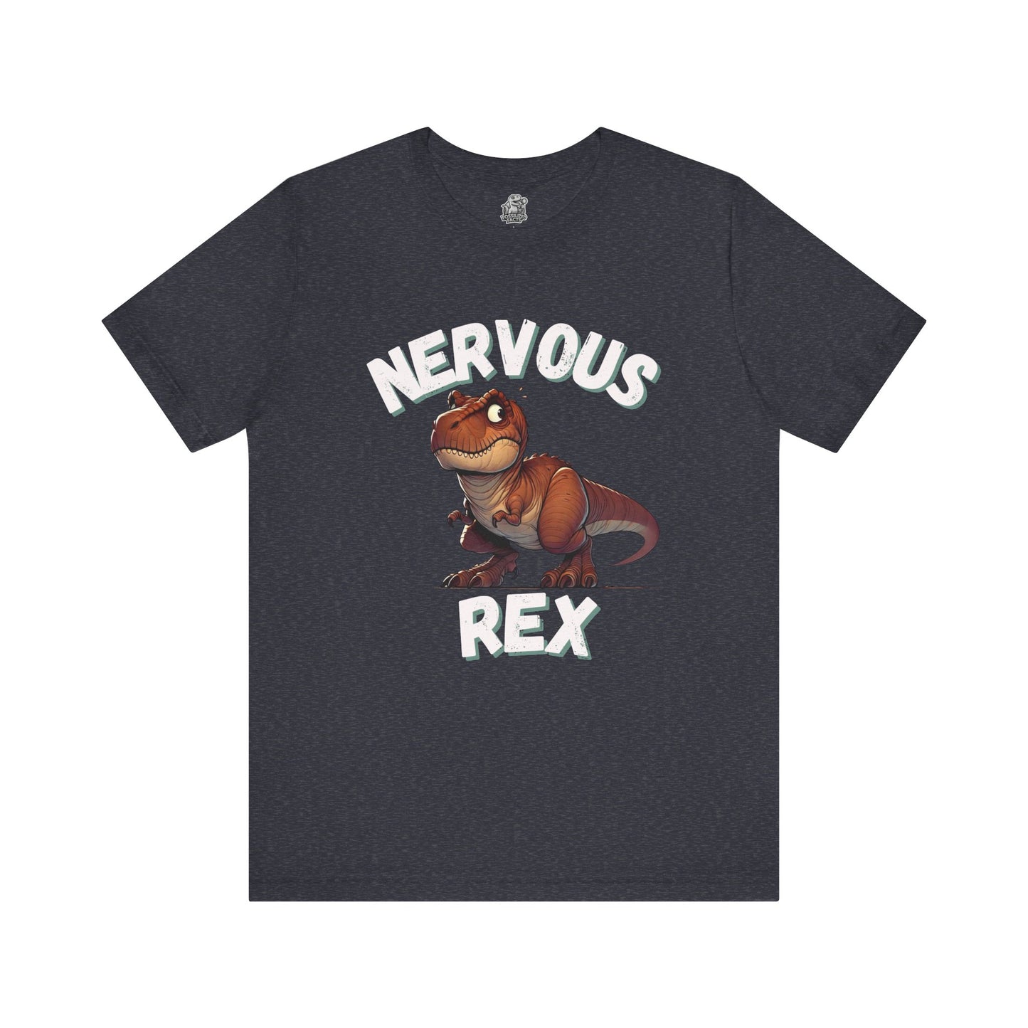 Tough and Nervous Rex Unisex T-Shirt – Funny & Adorable Unisex Dino Tee for Every Occasion