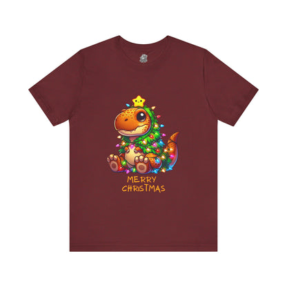 Merry Christmas - Tree Rex Kevin - Unisex Jersey Short Sleeve Tee Super Comfy Dino T-Shirt Gift