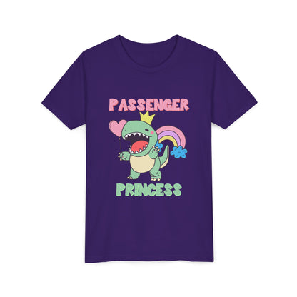 Passenger Princess Rex Youth Size T-Shirt for kids who love dinosaurs