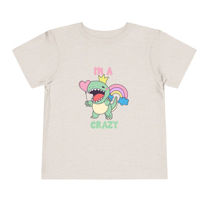 Crazy Cretaceous Cutie Toddler Size T-Shirt for kids who love dinosaurs