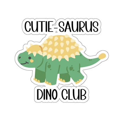 Ankylosaurus Cutie Saurus Dino Club Green -  Amazing Kiss-Cut Sticker Gift to dino decorate any surface