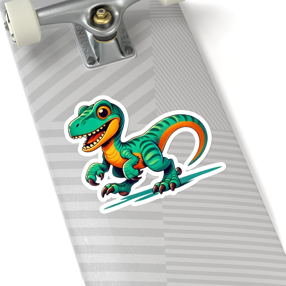 Vibrant Velociraptor - Amazing Kiss-Cut Sticker Gift to dino decorate any surface Great Birthday Gift