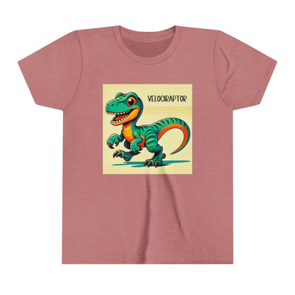 Youth Vibrant Velociraptor – Fun & Educational Dino Figure for Kids! - Unisex Jersey Short Sleeve Tee Super Comfy Dino T-Shirt Gift