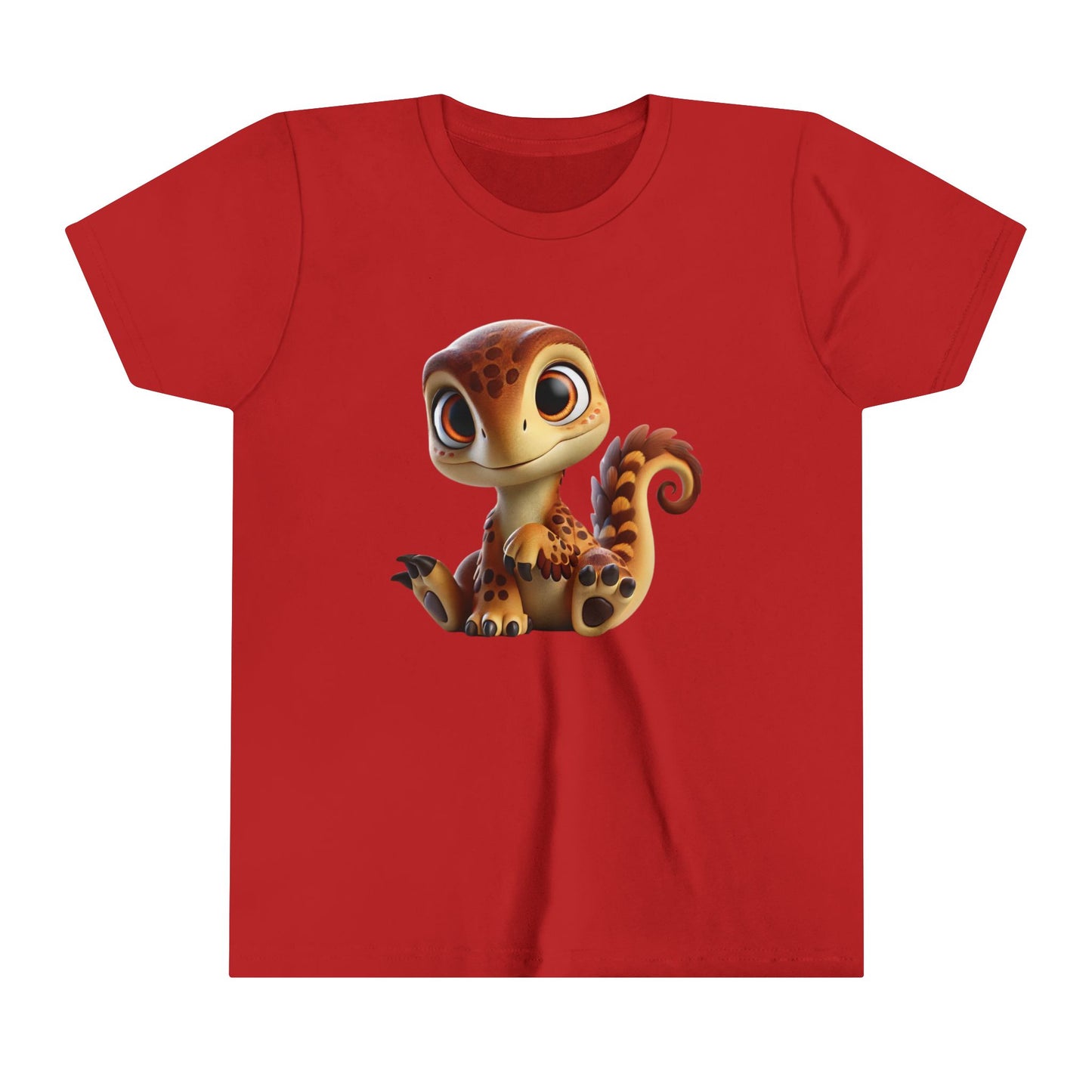 Youth Adorable Baby Dino Plush with Big Eyes – Perfect Gift for Dino Lovers! - Unisex Jersey Short Sleeve Tee Super Comfy Dino T-Shirt Gift