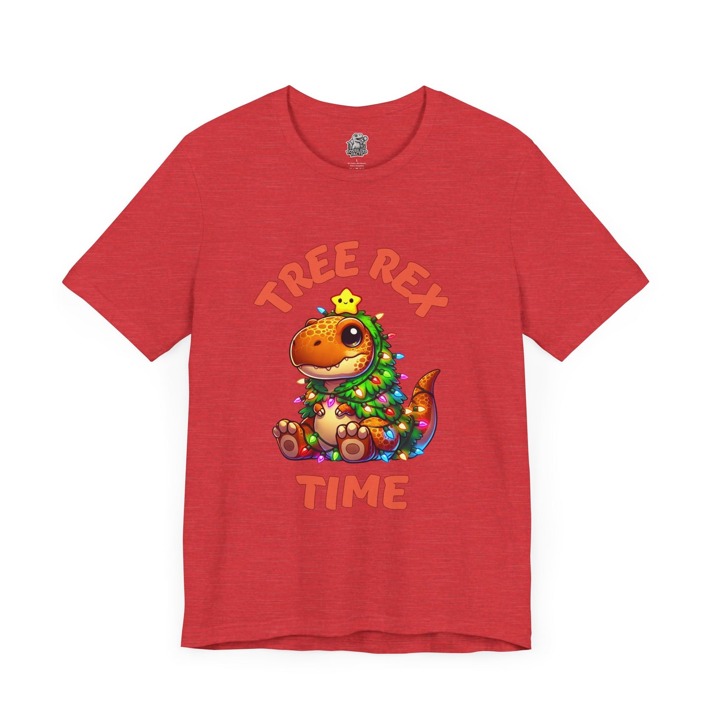 Tree Rex Time Christmas Kevin - Unisex Jersey Short Sleeve Tee Super Comfy Dino T-Shirt Gift