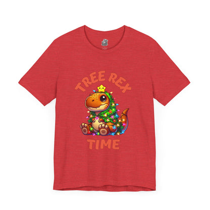 Tree Rex Time Christmas Kevin - Unisex Jersey Short Sleeve Tee Super Comfy Dino T-Shirt Gift