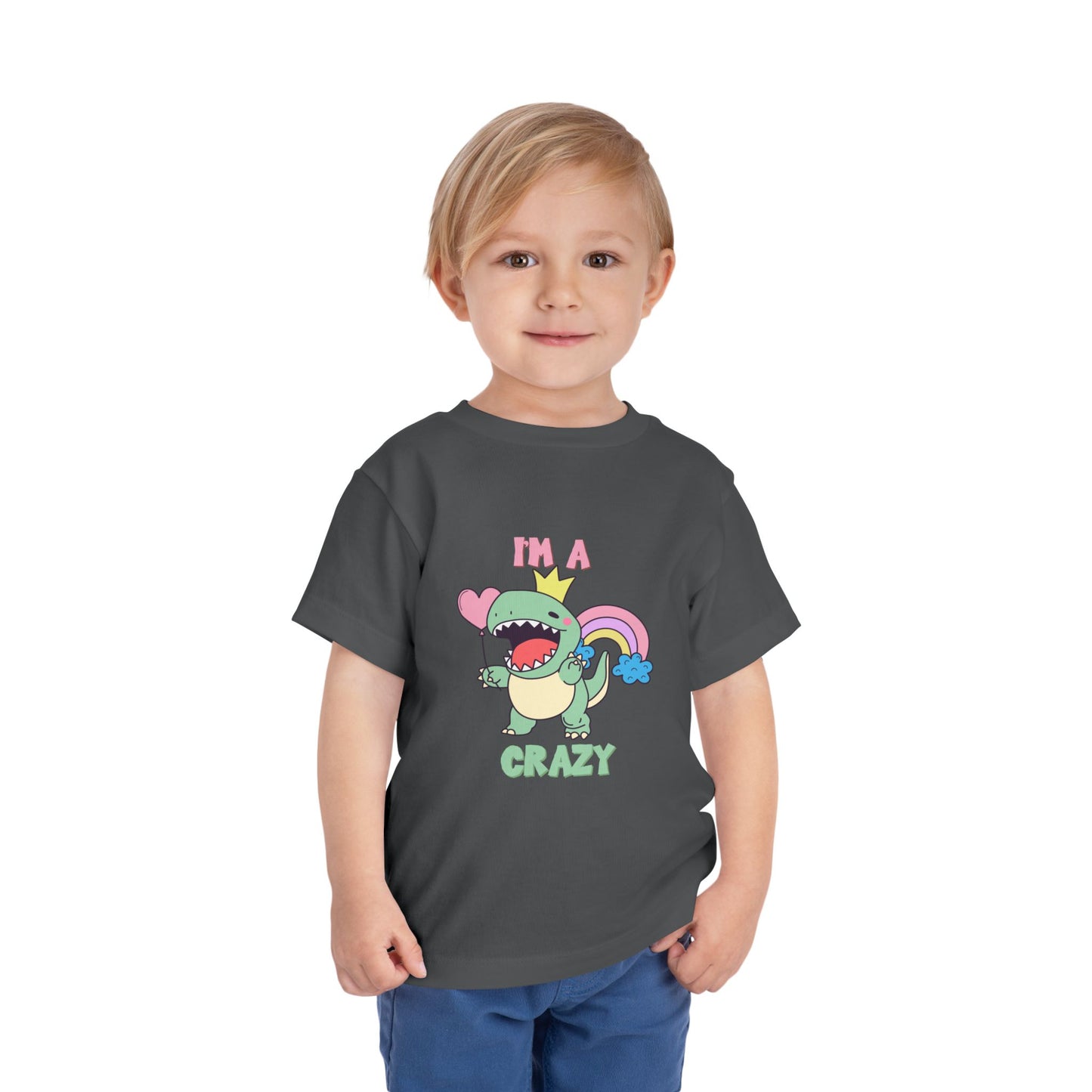 Crazy Cretaceous Cutie Toddler Size T-Shirt for kids who love dinosaurs