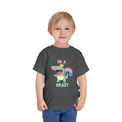 Crazy Cretaceous Cutie Toddler Size T-Shirt for kids who love dinosaurs