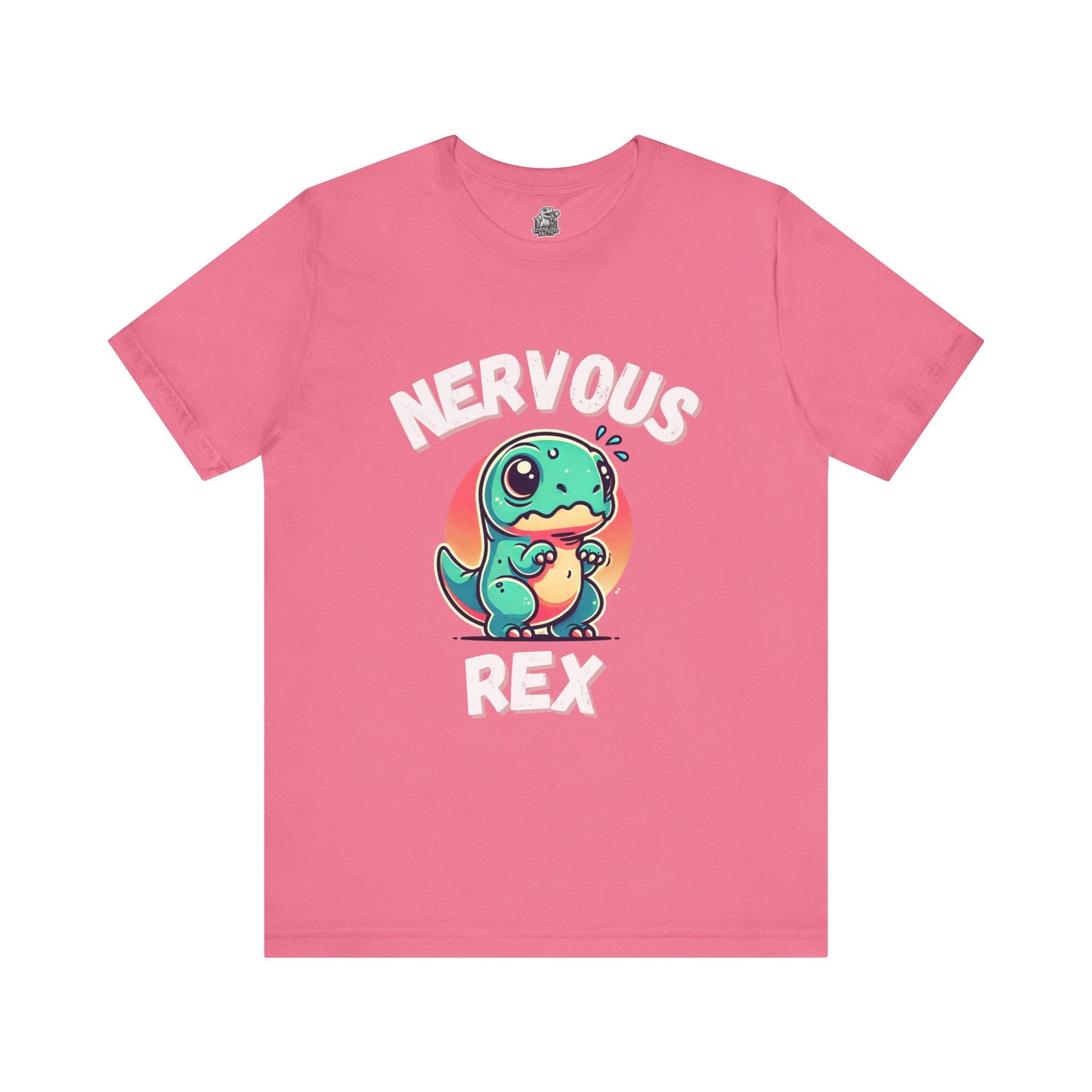 Nervous Rex Unisex T-Shirt – Cute & Funny Unisex Dinosaur Tee for All Dino Lovers