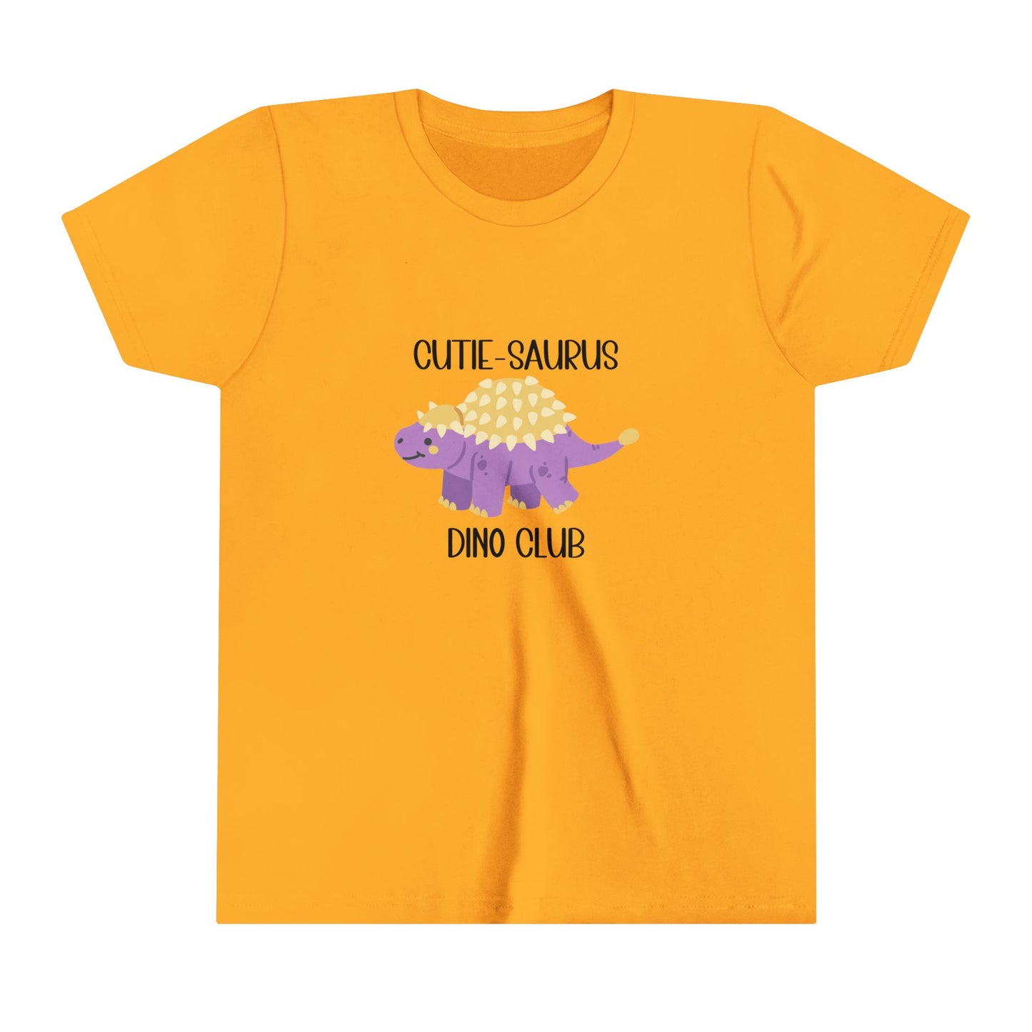 Ankylosaurus Cutie Saurus Dino Club Purple - Black Graphic - Unisex Jersey Short Sleeve Tee Super Comfy Dino T-Shirt Gift